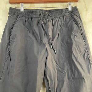 Gap Jogger Pants Mens Medium Black Elastic Waist Drawstring Straight Leg Casual